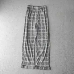 unknown チェック パジャマパンツ グレンチェック グレー