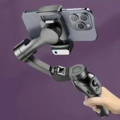 スマートフォン用 3軸ジンバル スタビライザー ジンバル+AIモジュ-ル+補助光