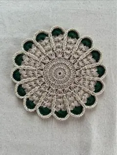 お花のコースター　ハンドメイド