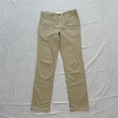 GU【76】チノパンツ ストレートシルエット きれいめカジュアル ベージュ 定番