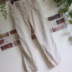 Cafetty / カフェッティワークペグトップ リネン100%パンツ