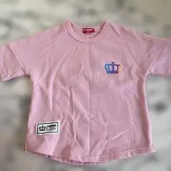 ピンク 王冠デザイン Tシャツ