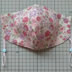 ♡ハンドメイド　立体マスク　ノーズワイヤー　フィルターポケット付　25A113