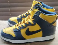 98 ナイキ NIKE ダンク ハイ DUNK HIGH ミシガン 紺×黄 28