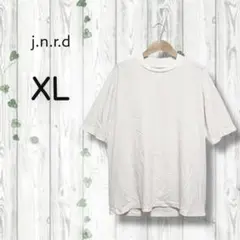 ジュンレッド　Tシャツ　無地　クルーネック　大きいサイズ　ノームコア　白