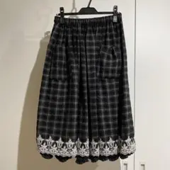 【レア人気品】tao 2022aw チェック柄フリルスカート