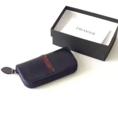 DRAWER ネイビー レザー キーケース 未使用