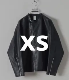 Casperjohn スラッシュジップライダース　xsサイズ　ブラック