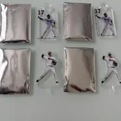 ヤクルトスワローズ　塩見泰隆　清水昇　アクリルピック　4つセット