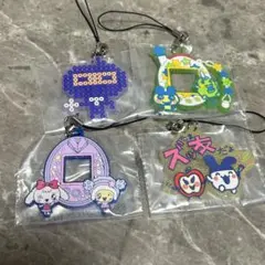 たまごっち 一番くじ F賞　きらきらラバーチャーム 4点セット
