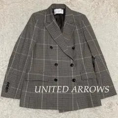 UNITED ARROWS ダブル ブレスト ボックス チェック ジャケット