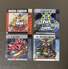 元祖SDガンダム スナック　メタリックシール　4枚セット