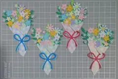 ボリューム花束　ブーケ　　　　　　　　　ダイカット