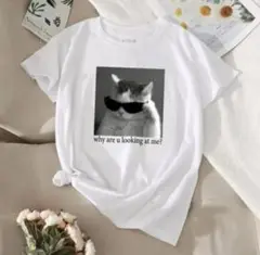トップス　Tシャツ　Sサイズ　ねこ　猫　cat