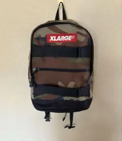 XLARGE 赤ロゴ×迷彩　カモフラ　リュック