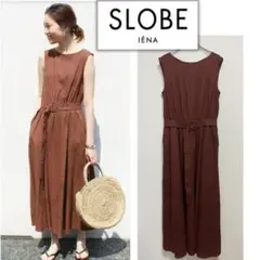 【早い者勝ち】 SLOBE IENA ベルト付きノースリーブロングワンピース