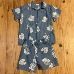沖縄子どもアロハシャツ　パンツセット　セットアップ