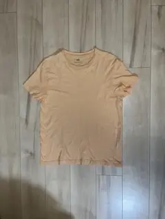 H&M オレンジ色クルーネック Tシャツ EUR sサイズ