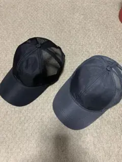 未使用！メッシュキャップ 2色セット ブラック ダークブルー