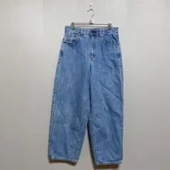 GU ジーユー (L) コクーンシルエット ジーンズ ハイウエスト デニム