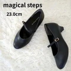 未使用級✨️ magical stepsパンプス 黒 23 幅広 3E EEE