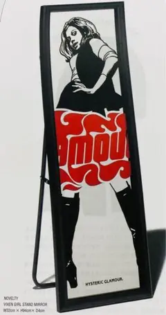 HYSTERIC GLAMOUR ヒステリックグラマー　ノベルティ　鏡　壁掛け ヒステリックグラマー】 激レア ノベルティウォールミラー