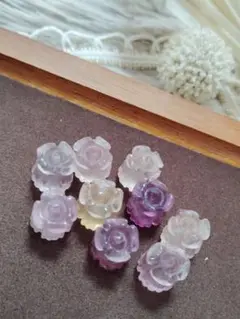 No,528 フローライト鈴蘭パーツ9点セット