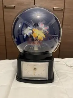 フラワーファイバーライト　置時計　quartz 時計