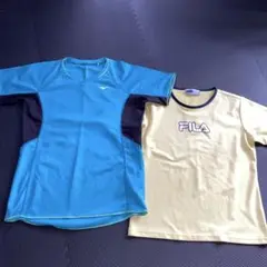FILA とMIZUNOのTシャツセット Mサイズ テニス　スポーツ　ウェア