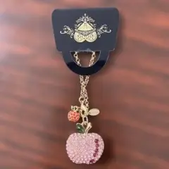 (8-26)Disney白雪姫リンゴ型クリスタルネックレス未使用品