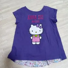 アナスイミニ　トップス　半袖　Tシャツ　パープル　キティ　サンリオ