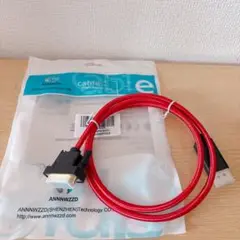 新品】ANNNWZZD DisplayPort-DVI 変換ケーブル 1m 赤