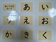 小学校　国語　あいうえおカードA7サイズ46枚