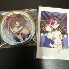 CRフェス　Kinako 缶バッジとサイン入りチェキカード