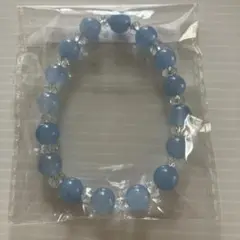 カルサイトの青いブレスレット