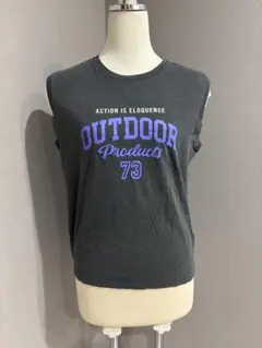 OUTDOOR PRODUCTS ノースリーブTシャツ グレー