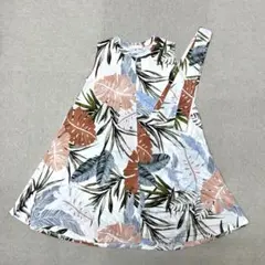 ★新品★ b・r・u・s・h ワンピース　ノースリーブ　葉っぱ　Mサイズ