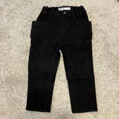 SWAP MEET MARKET テーパードデニムパンツ　ブラック　110
