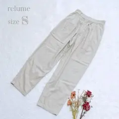 【レリューム】relume カジュアルパンツ ストレート オフホワイト S