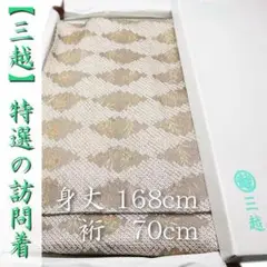 身丈168㎝ 裄70㎝ 【三越】誂え 上品な【手絞り・手刺繍】 新品の訪問着です