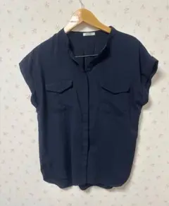 GLACIER ノースリーブシャツ L ネイビー