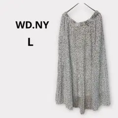 ✨美品✨WD.NY ドットフレアロングスカート　L size