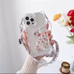 週末値下げ！フラワーベアー iphone12pro ショルダーケース