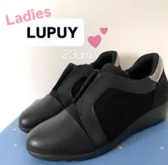 ★新品未使用★LUPUYレディース スリッポン スニーカー 黒 新品未使用