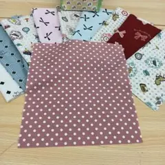 ★A869★ カットクロス/プリント生地/国産/25cm×25cm/10点