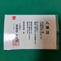 BLEACH WORLD 入隊証 十番隊