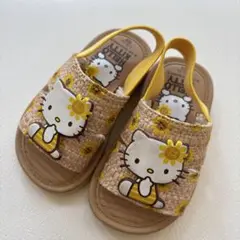 ハローキティ ひまわり柄 サンダル 13cm