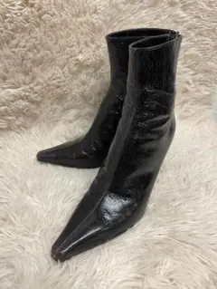 定価11万円◇JIMMY CHOO ジミーチュウ リアルレザーショートブーツ◇