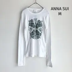 新品✨アナスイANNA SUI カットソー ロングTシャツ Mプリント USA製