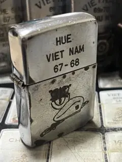 ベトナム戦争 ライター CHAU LAI 66-67 Original U.S. Vietnam War 1966 Named Zippo Lighter Engraved